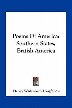 portada poems of america: southern states, british america (en Inglés)