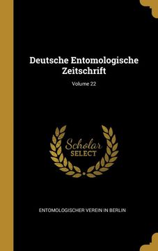 portada Deutsche Entomologische Zeitschrift; Volume 22 (in German)