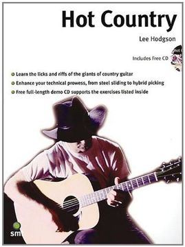 portada Hot Country: A Comprehensive Guide to Lead and Rhythm Country Guitar Playing (en Inglés)