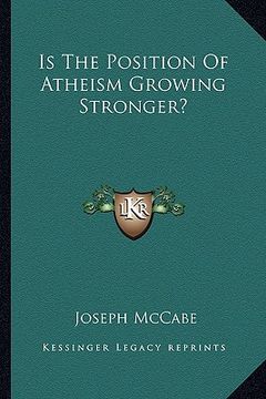 portada is the position of atheism growing stronger? (en Inglés)