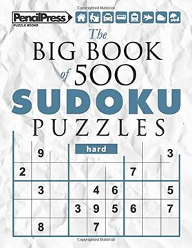 portada The big Book of 500 Sudoku Puzzles Hard (With Answers) (en Inglés)