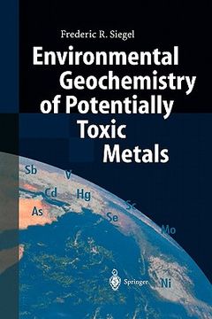 portada environmental geochemistry of potentially toxic metals (en Inglés)