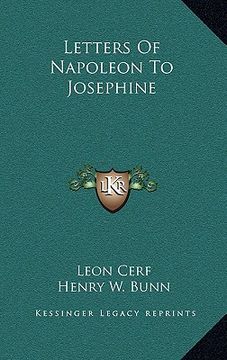 portada letters of napoleon to josephine (en Inglés)