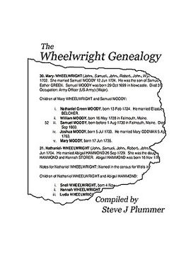 portada the wheelwright genealogy (en Inglés)