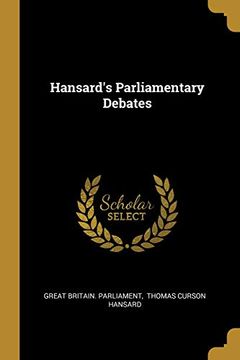 portada Hansard's Parliamentary Debates (en Inglés)