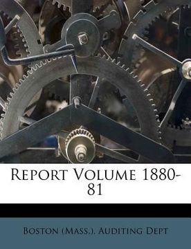 portada report volume 1880-81 (en Inglés)