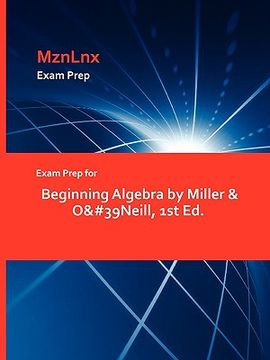 portada exam prep for beginning algebra by miller & o&#39neill, 1st ed. (en Inglés)