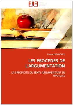 portada Les Procedes de L'Argumentation