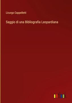 portada Saggio di una Bibliografia Leopardiana (en Italiano)