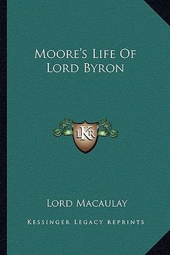 portada moore's life of lord byron (en Inglés)