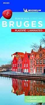 portada Michelin Bruges City map - Laminated (Michelin Green Guide) (en Inglés)