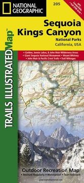 portada sequoia/kings canyon national park: trails illustrated - national park maps (en Inglés)