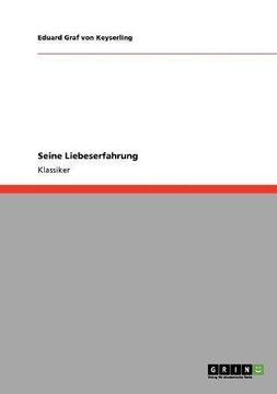 portada Seine Liebeserfahrung (German Edition)