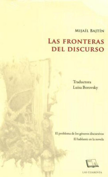portada Las fronteras del discurso (in Spanish)