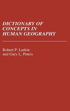 portada dictionary of concepts in human geography (en Inglés)