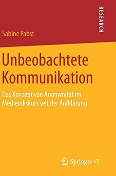 portada Unbeobachtete Kommunikation (in German)
