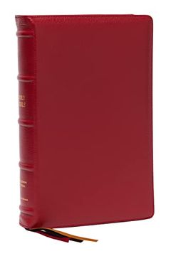 portada Kjv, Personal Size Large Print Single-Column Reference Bible, Premium Goatskin Leather, Red, Premier Collection, red Letter, Thumb Indexed, Comfort Print: Holy Bible, King James Version (en Inglés)