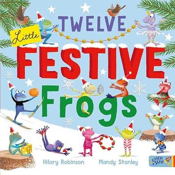 portada Twelve Little Festive Frogs (en Inglés)