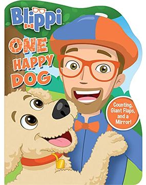 portada Blippi: One Happy dog (Shaped Board Books With Flaps) (in English)