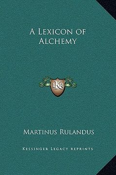 portada a lexicon of alchemy (en Inglés)