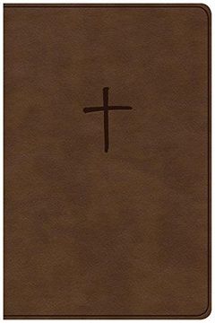 portada Csb Compact Bible, Brown Leathertouch, Value Edition (en Inglés)