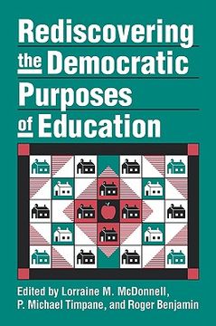 portada rediscovering the democratic purposes of education (en Inglés)