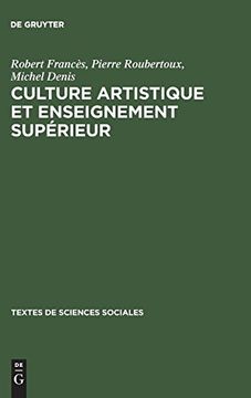 portada Culture Artistique et Enseignement Supérieur (en Francés)