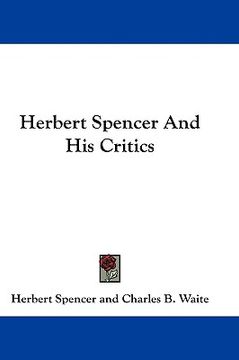 portada herbert spencer and his critics (in English)