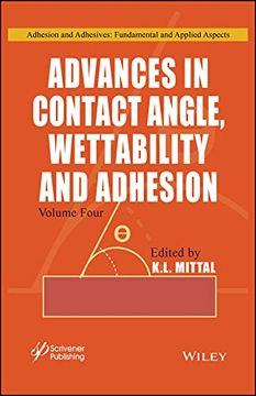 portada Advances in Contact Angle, Wettability and Adhesion (en Inglés)