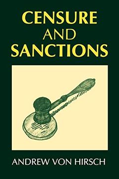 portada Censure and Sanctions (Oxford Monographs on Criminal law and Justice) 