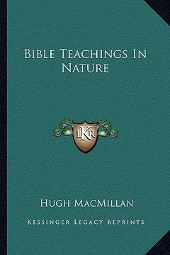 portada bible teachings in nature (in English)