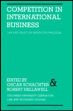 portada Competition in International Business law and Policy on Restrictive Practices (en Inglés)