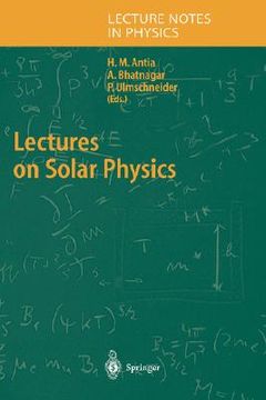 portada lectures on solar physics (en Inglés)
