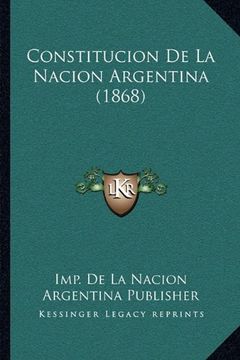 portada Constitucion de la Nacion Argentina (1868)