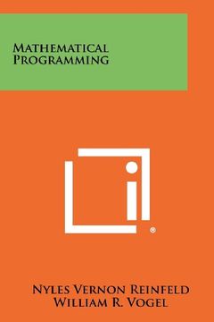 portada mathematical programming (en Inglés)