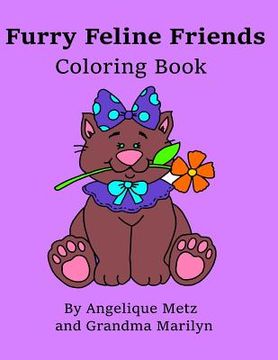 portada Furry Feline Friends Coloring Book (en Inglés)
