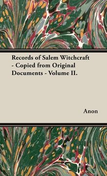 portada Records of Salem Witchcraft - Copied from Original Documents - Volume II. (in English)