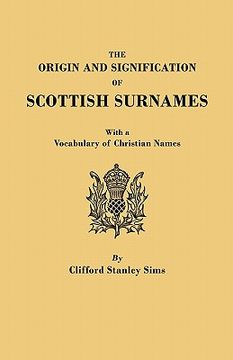 portada the origin and signification of scottish surnames