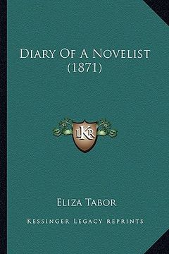 portada diary of a novelist (1871) (en Inglés)