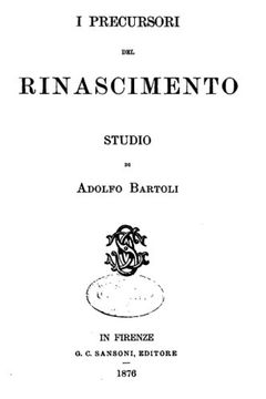 portada I Precursori del Rinascimento (Italian Edition)