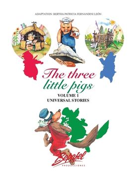 portada The Three Little Pigs-Universal Stories: Large Print (en Inglés)