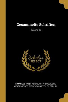 portada Gesammelte Schriften; Volume 12 (in German)