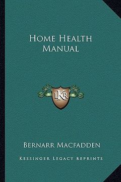 portada home health manual (en Inglés)