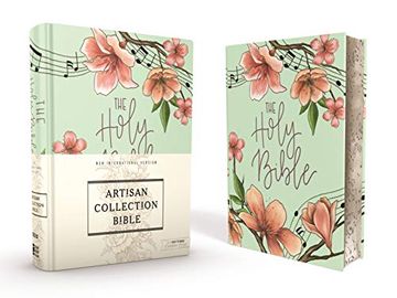 portada Niv, Artisan Collection Bible, Cloth Over Board, Turquoise Floral, Designed Edges Under Gilding, red Letter Edition, Comfort Print 