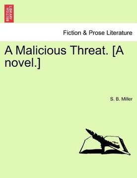 portada a malicious threat. [a novel.] (en Inglés)
