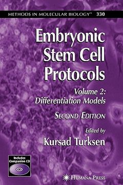 portada embryonic stem cell protocols: volume ii: differentiation models (en Inglés)