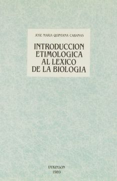portada Introducción etimológica al léxico de la biología