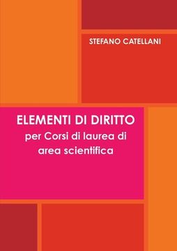 portada ELEMENTI DI DIRITTO per Corsi di laurea di area scientifica (en Italiano)