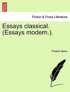 portada essays classical. (essays modern.). (en Inglés)