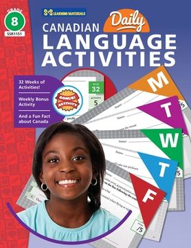 portada Canadian Daily Language Activities Grade 8 (en Inglés)